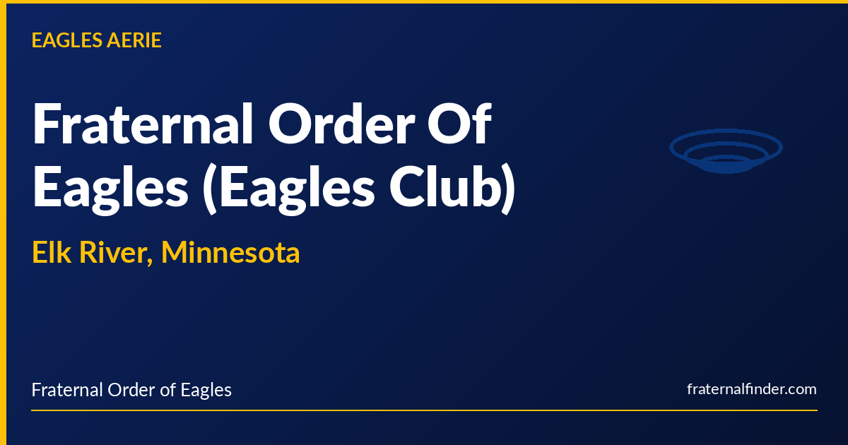 Fraternal Boxing Fraternal Order Of Eagles (Eagles Club) | Elk River, Minnesota ...